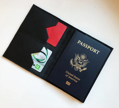 Passport Holder Black