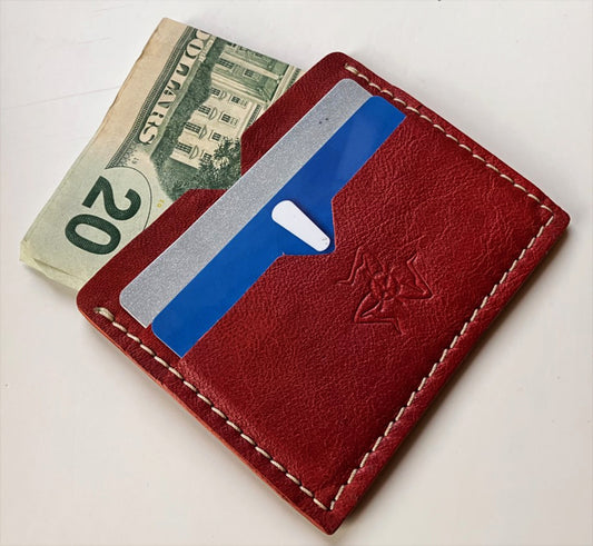 Horizontal Money Card Case Red/ Rosso