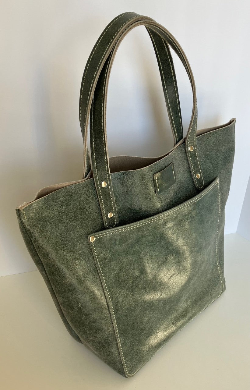 Tote Bag Distressed Slate