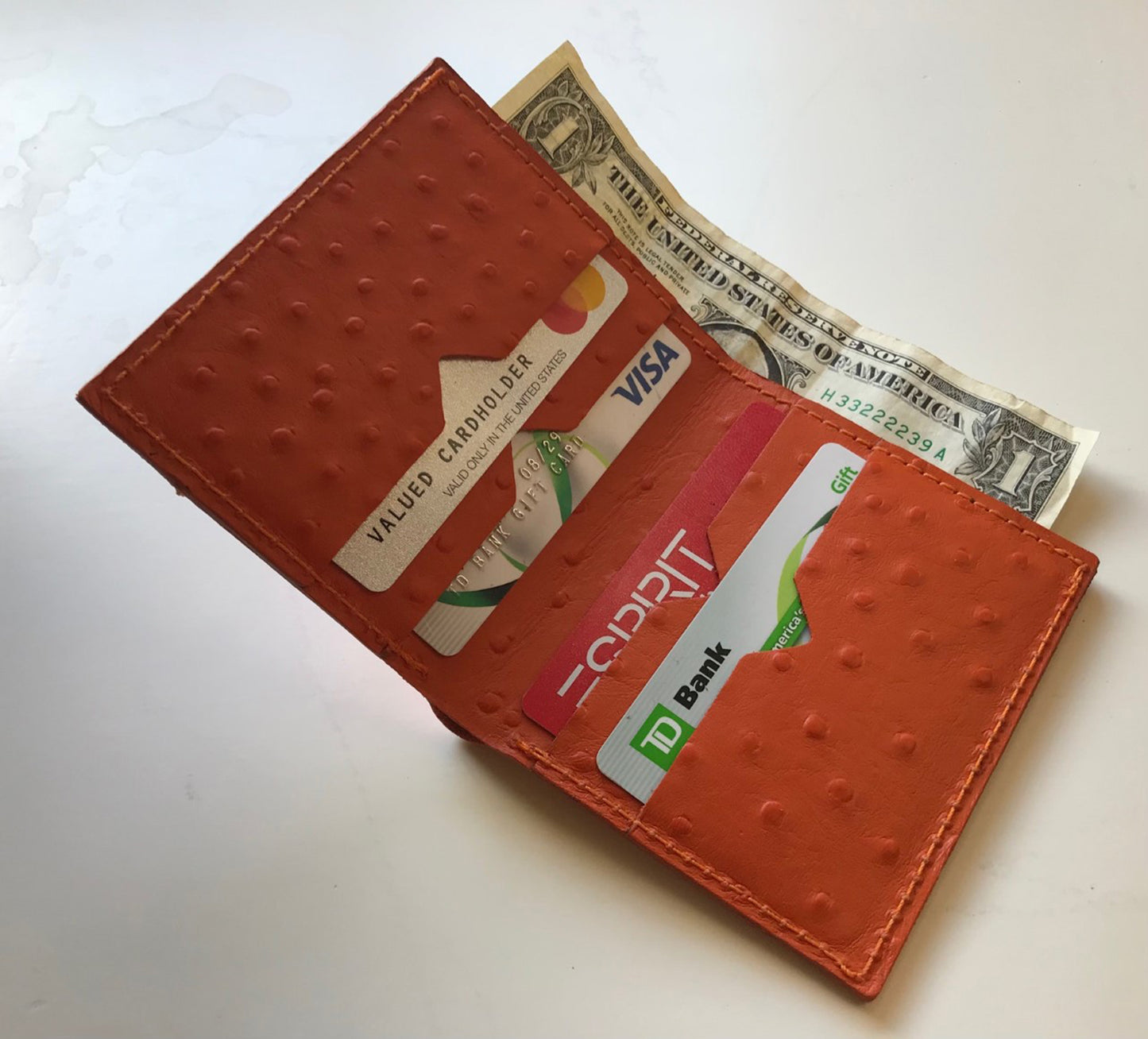 Billfold Orange Wallets