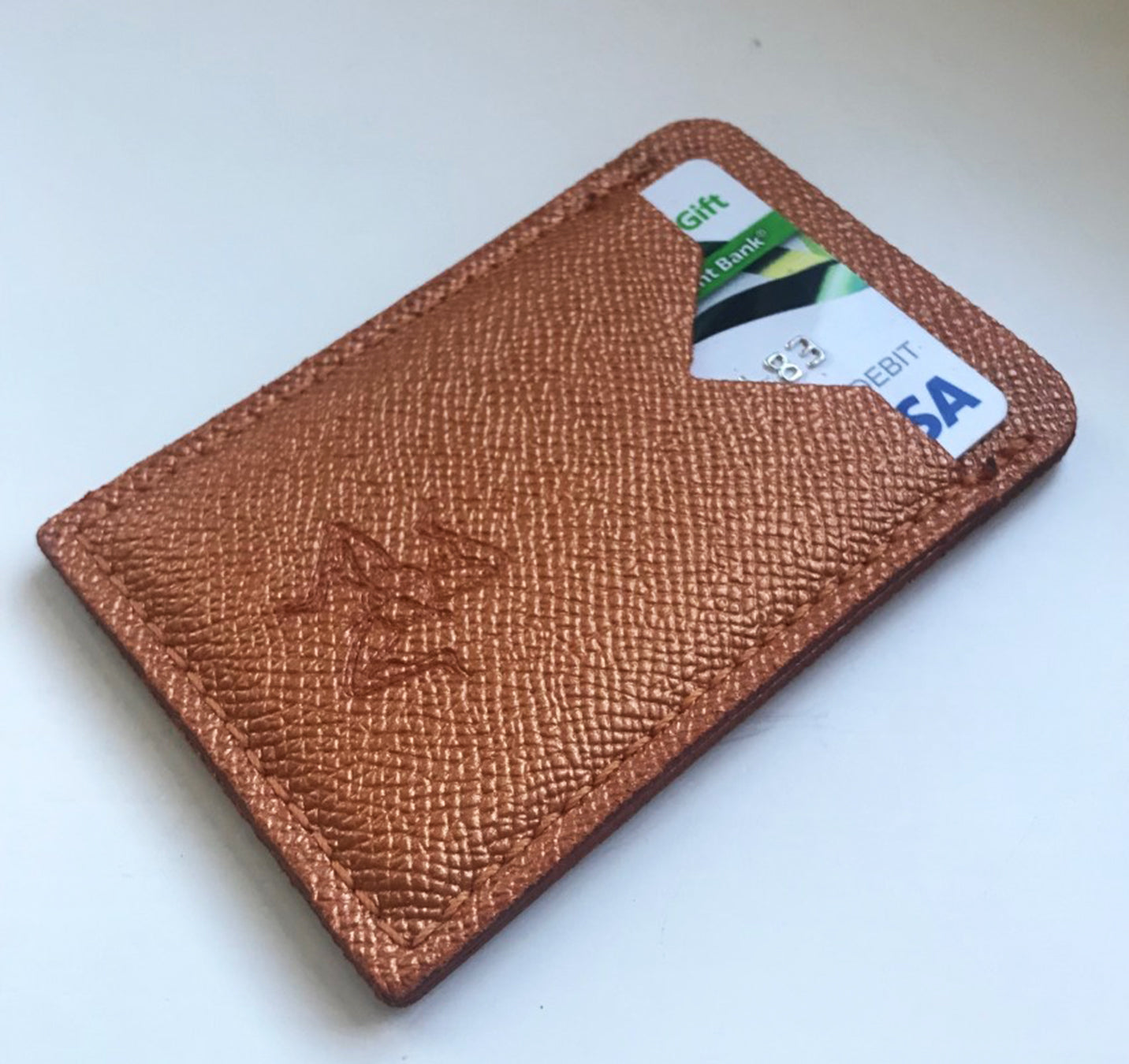Minimal Vertical Wallet Oro