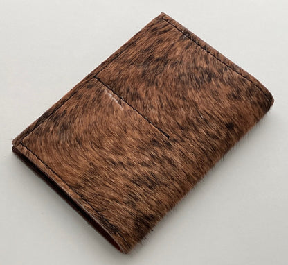 Passport Holder Brindle Cowhide Brown